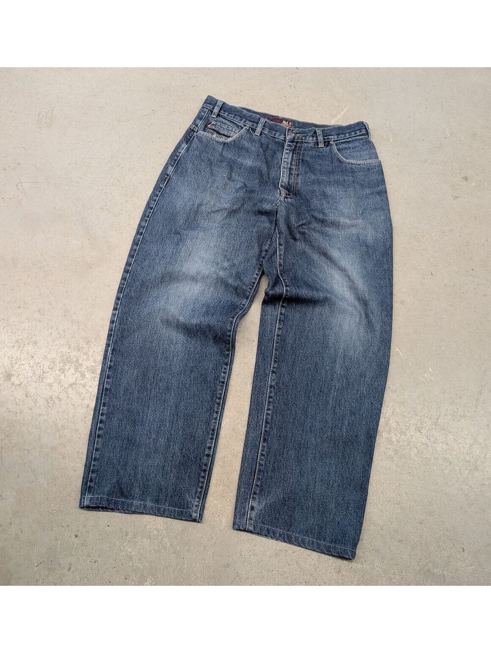 Vintage Y2K Shady Limited Baggy Blue Denim Jeans - Picture 4 of 8